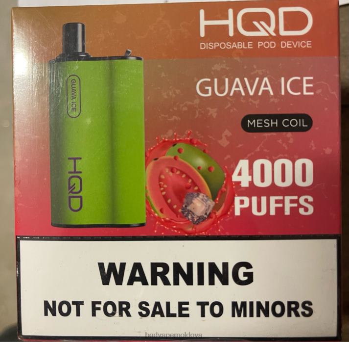 HQD BOX 4000 pufuri gheață de guava 4864Z109 HQD Vape Factory