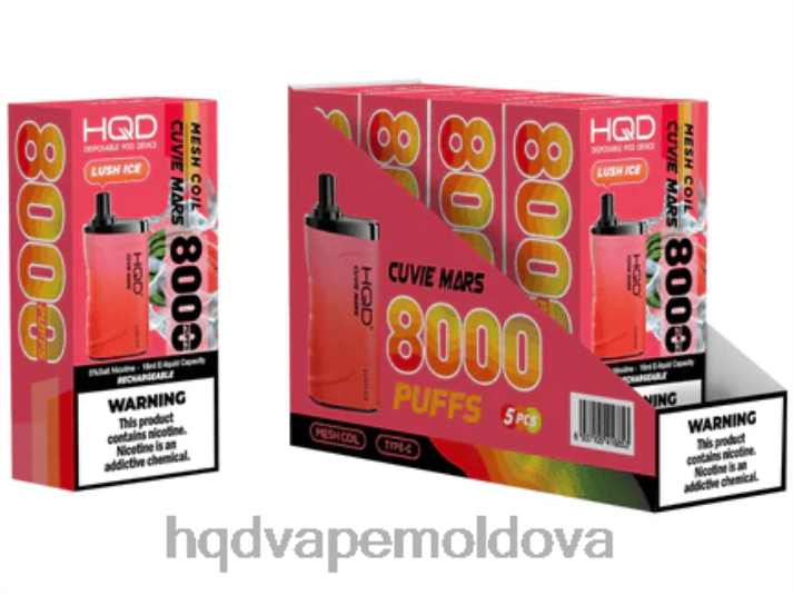 HQD CUVIE MARS de unică folosință gheață luxuriantă 4864Z211 HQD Vape Moldova