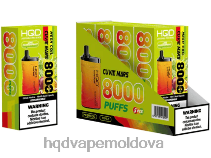 HQD CUVIE MARS de unică folosință lime fructul pasiunii 4864Z208 HQD Vapes