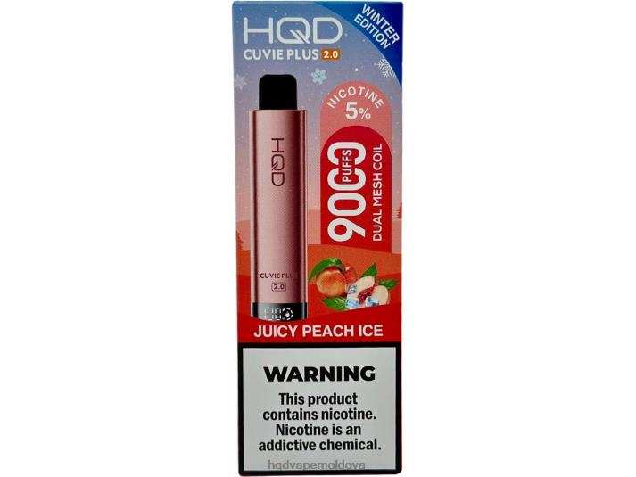 HQD CUVIE PLUS 2.0 (ediția de iarnă) gheață suculentă de piersici 4864Z204 HQD Vape Store