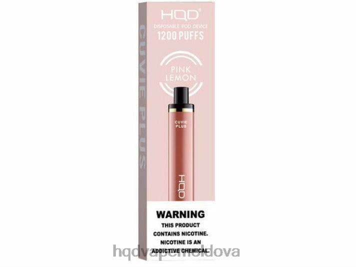 HQD CUVIE PLUS vapa de unică folosință lamaie roz 4864Z237 Best HQD Flavors