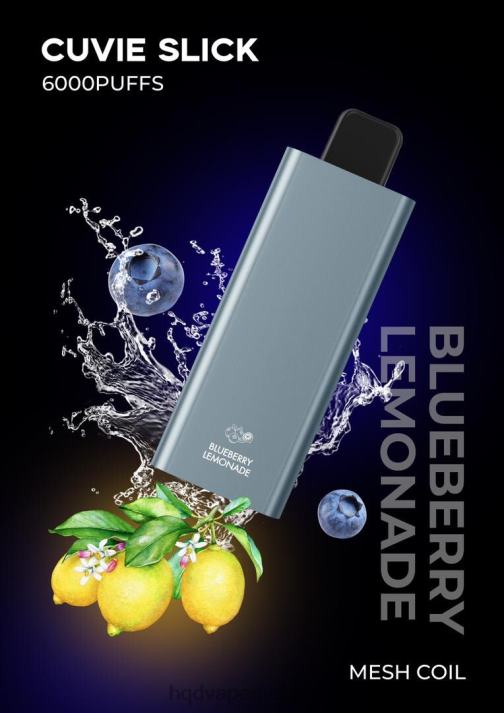 HQD CUVIE SLICK 6000 pufuri limonadă slick afine 4864Z38 HQD Vapes