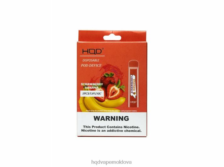 HQD CUVIE de unică folosință banană căpșuni 4864Z282 HQD Vape Chișinău