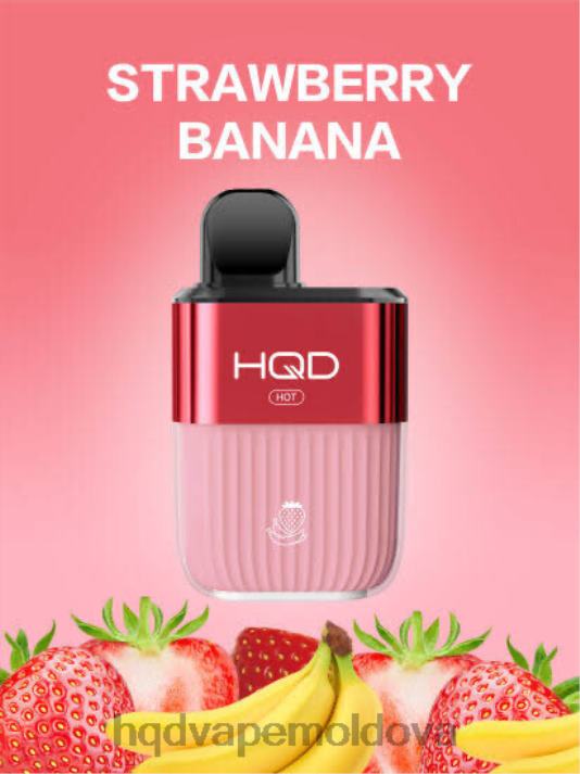 HQD HOT 5000 pufuri banană căpșuni 4864Z69 HQD Vape Factory