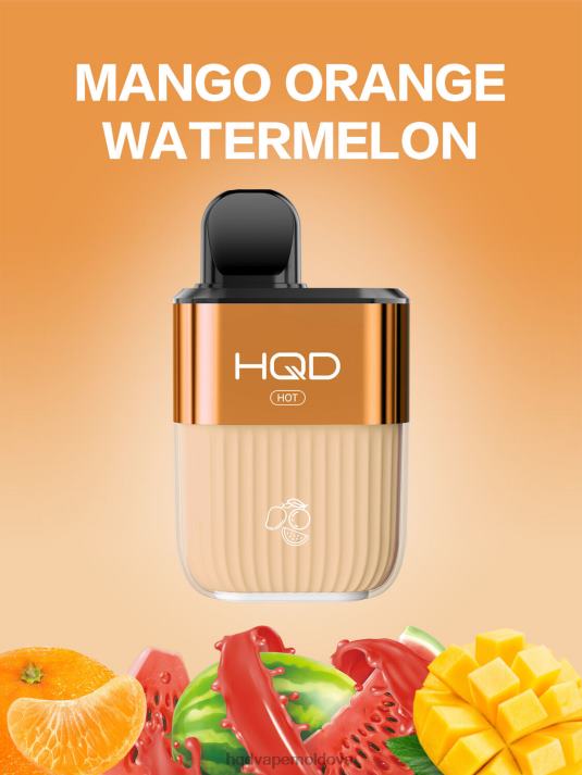 HQD HOT 5000 pufuri pepene verde mango portocală 4864Z60 HQD Disposable Vape