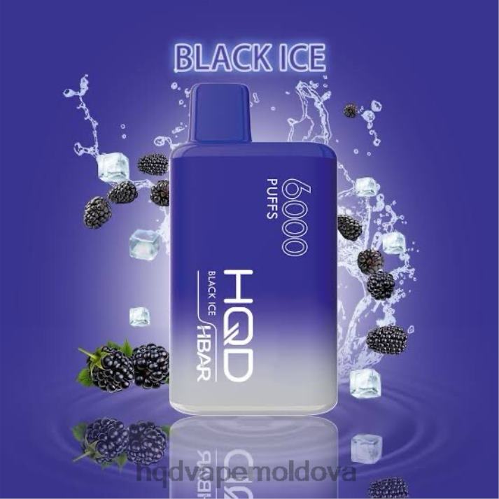HQD HBAR 6000 pufuri gheață neagră 4864Z44 HQD Vape Store