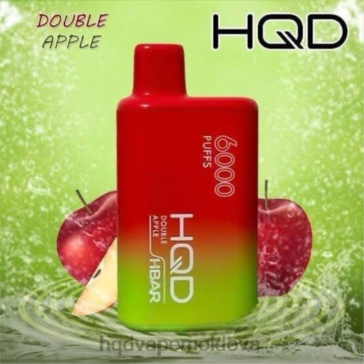 HQD HBAR 6000 pufuri măr dublu 4864Z49 HQD Vape Factory