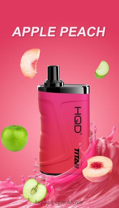 HQD TITAN 7000 pufuri măr piersic 4864Z12 HQD Vape Chișinău